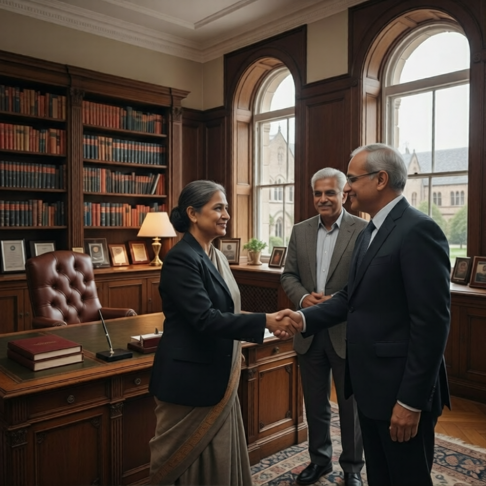 Professionals shaking hands